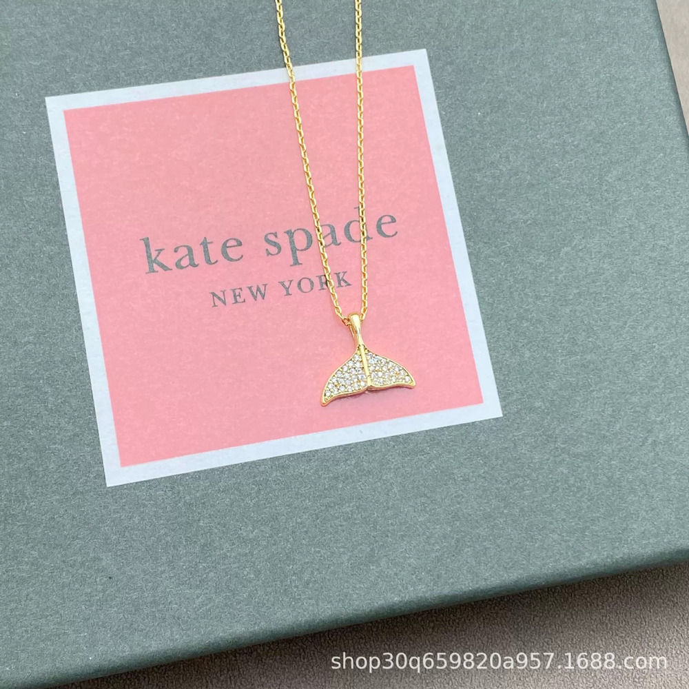 kate spade Mermaid Tail Zircon Necklace